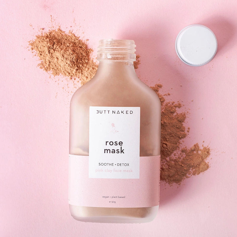 ButtNaked-Rose Pink Clay Face Mask