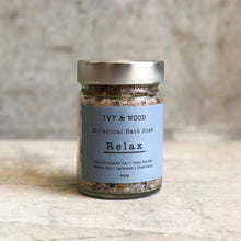 Load image into Gallery viewer, Ivy &amp; Wood: Relax Botanical Bath Soak
