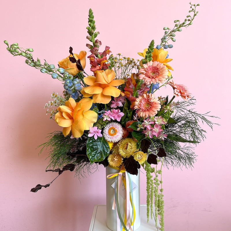 colourful christmas party flowers