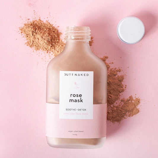 ButtNaked-Rose Pink Clay Face Mask