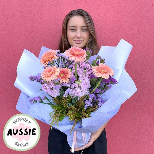 Fresh locally grown flower bouquet
