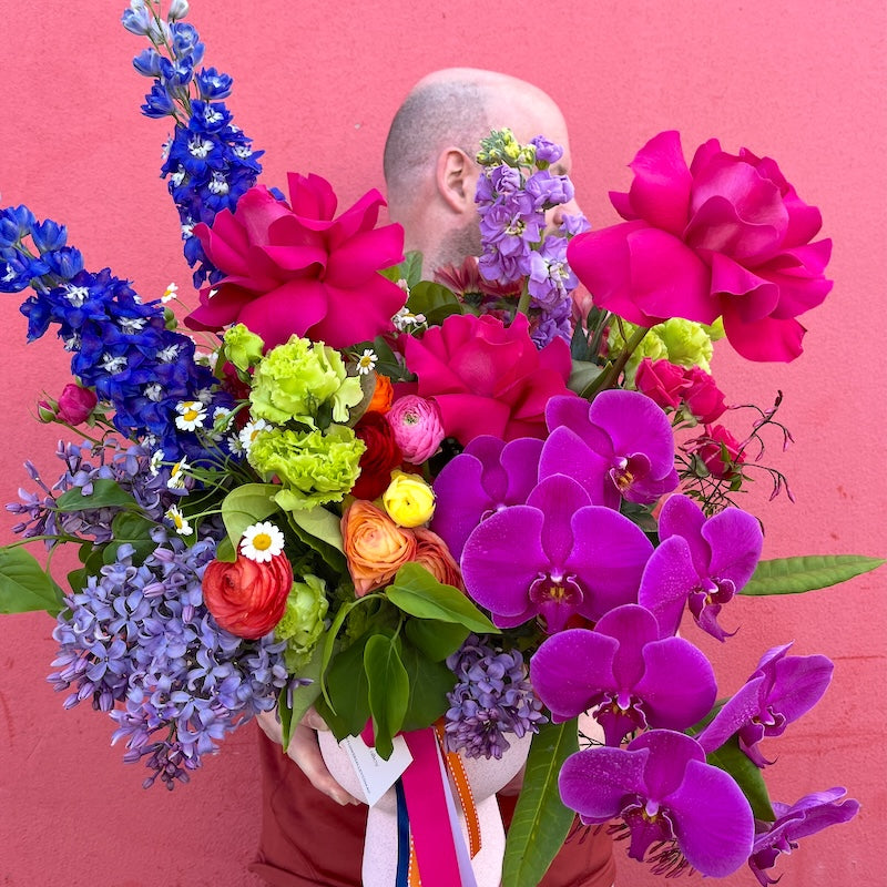 bespoke glamorous vibrant flowers