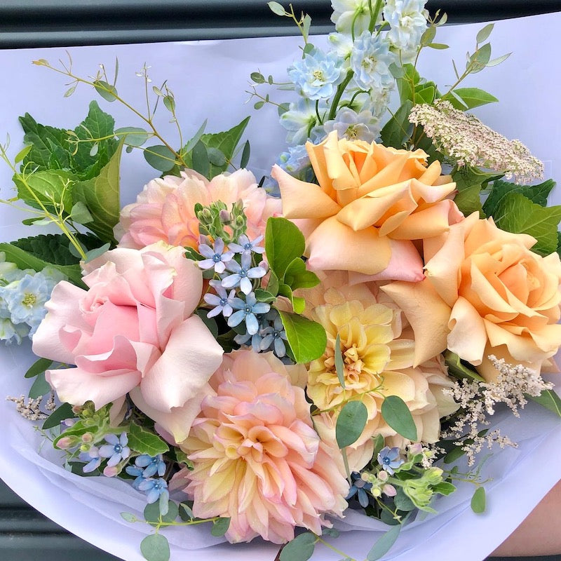 fresh mix pastel flower bouquet